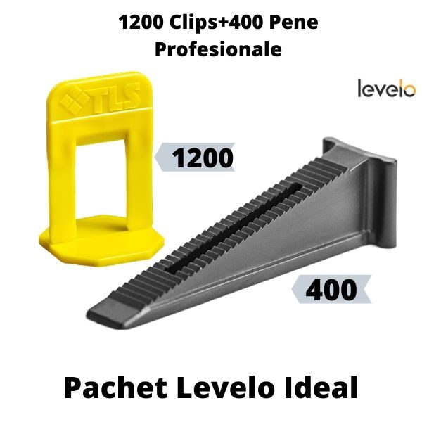 Pachet Levelo TLS Ideal: 1200 clipsuri + 400 pene 1