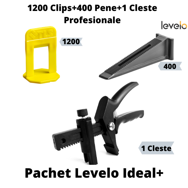 Pachet Levelo TLS Ideal+: 1200 Clipsuri + 400 Pene +1 Cleste 1