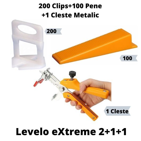Levelo eXtreme 2+1+1 : 200 Clips+100 Pene+1 Cleste Metalic 1