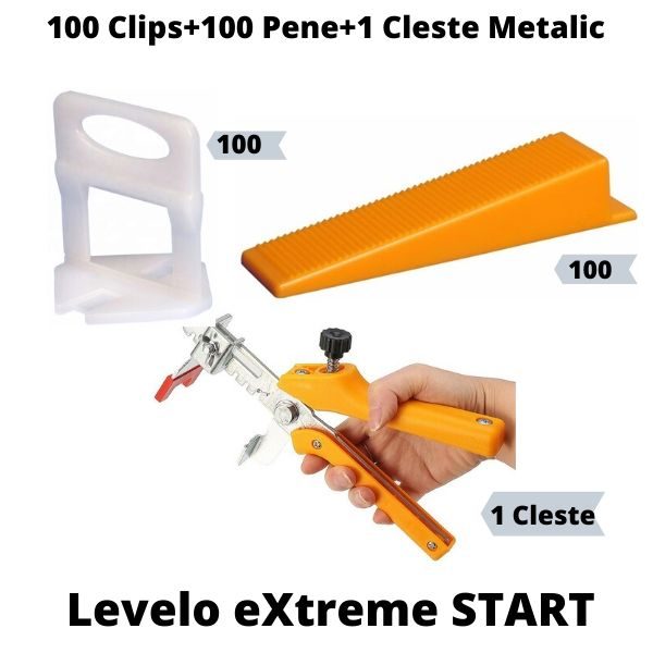 Levelo eXtreme Pachet Start : 100 Clips+100 Pene+ Cleste Metalic 1